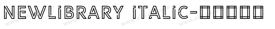 NewLibrary Italic字体转换